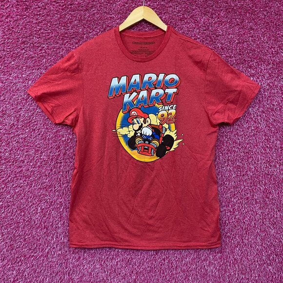 Nintendo Other - Mario Kart Since 92 Nintendo Racing Game Promo T-Shirt L